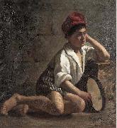 Boy with tamburin Julia Beck